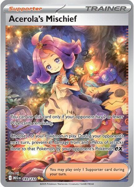 Acerola's Mischief - Mega Evolution 183/132  (Foil) - PSA 8.0 NM - MT