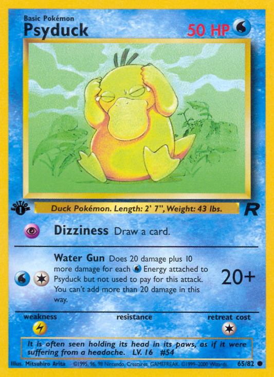 Psyduck - Team Rocket 65 - Lightly Played