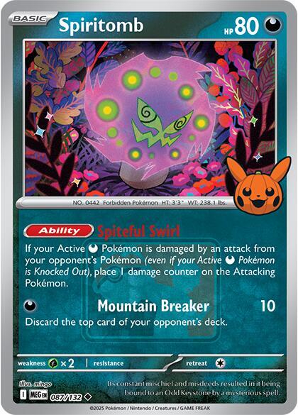Spiritomb (Pokeween 2025) - Miscellaneous Cards & Products 087/132 (Foil) - Near Mint