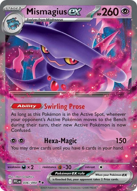 Mismagius ex - Phantasmal Flames 036/094 (Foil) - Near Mint