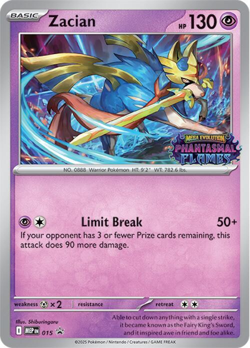 Zacian (Prerelease) - Mega Evolution Promos 15 (Foil) - Near Mint