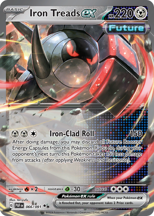 Iron Treads ex - Paldean Fates 066/091  (Foil) - Near Mint - Ungraded