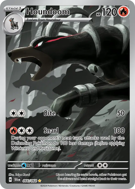 Houndoom - Shrouded Fable 066/064 (Foil) - Damaged