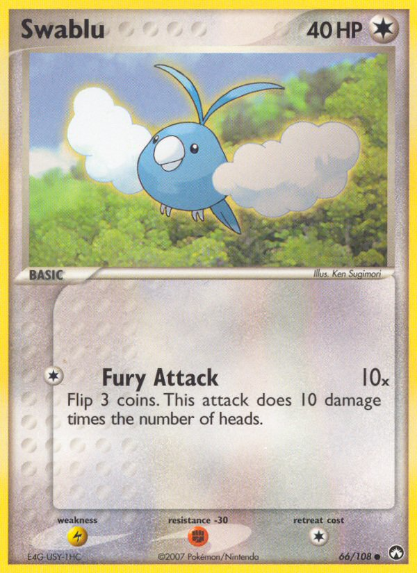 Swablu - EX Power Keepers 66 - Near Mint