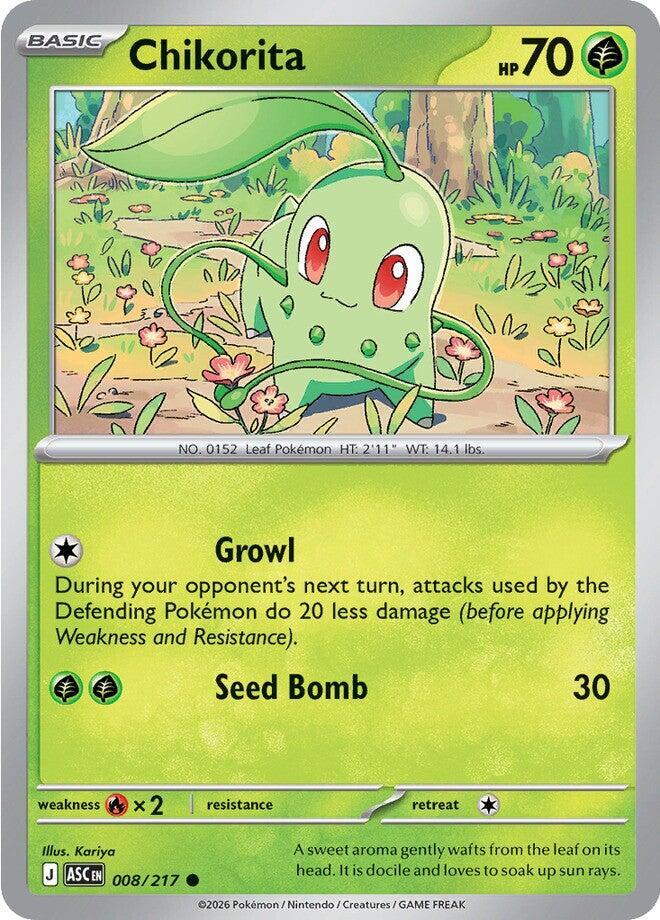 Chikorita - Ascended Heroes 008/217 - Near Mint