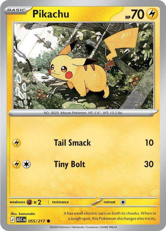 Pikachu - Ascended Heroes 055/217 - Near Mint