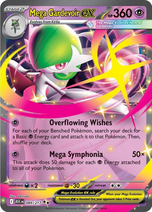 Mega Gardevoir ex - Ascended Heroes 089/217 (Foil) - Near Mint