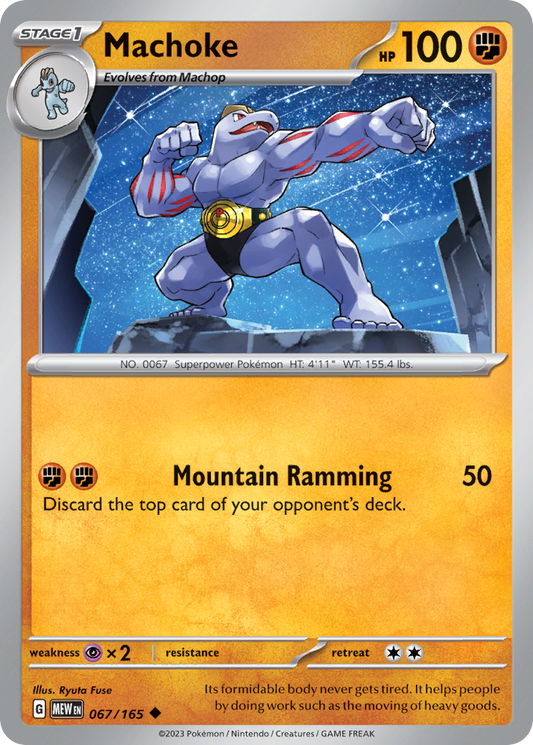 Machoke - SV: 151 067/165 (Foil) - Near Mint