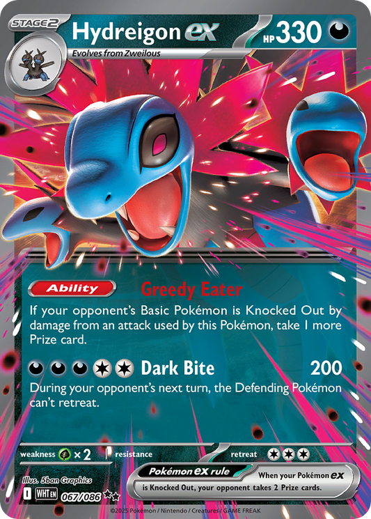 Hydreigon ex - White Flare 067/086 (Foil) - Near Mint