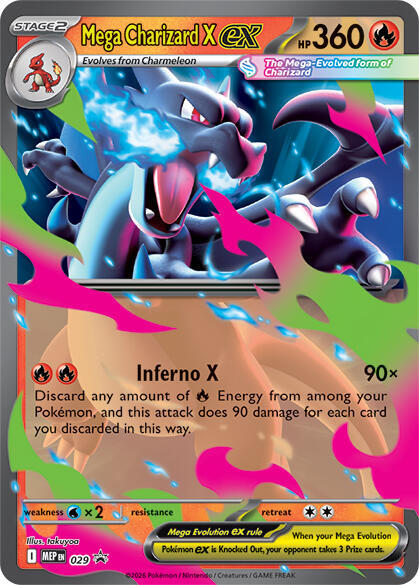 Mega Charizard X ex - 029 - Mega Evolution Promos 29 (Foil) - Near Mint