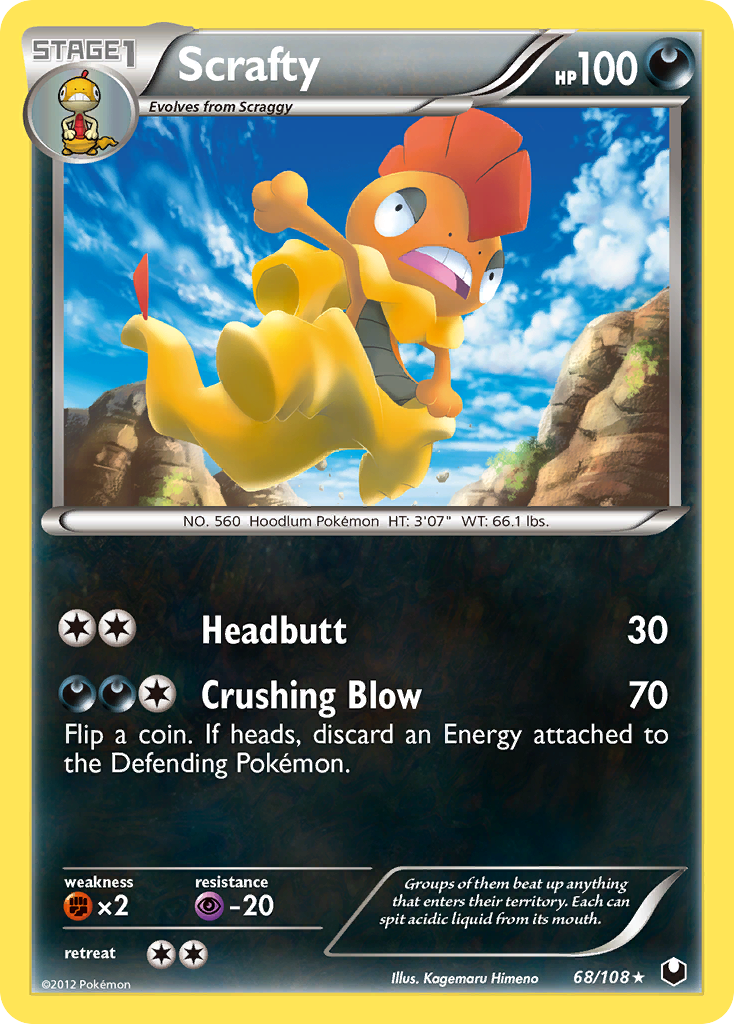 Scrafty - Dark Explorers 68  - Near Mint