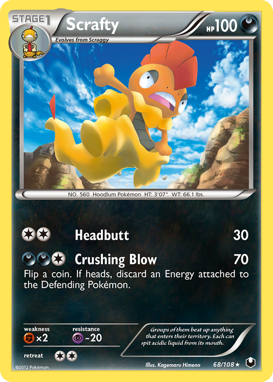 Scrafty - Dark Explorers 68  - Near Mint
