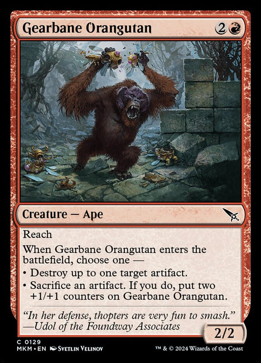 Gearbane Orangutan - Murders at Karlov Manor 129 (Foil)