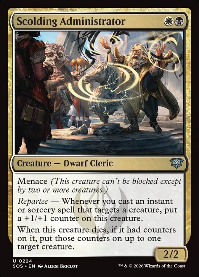 Scolding Administrator - Secrets of Strixhaven 224 (Foil)