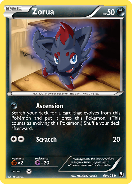 Zorua (69) - Dark Explorers 69 - Near Mint