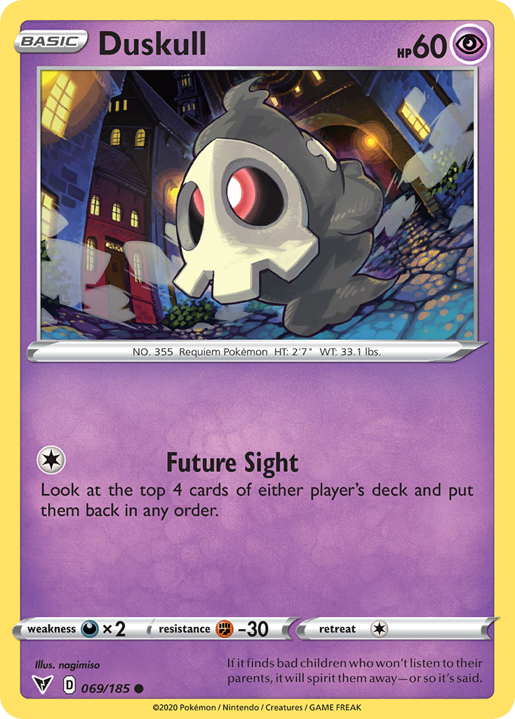 Duskull - Vivid Voltage 069/185 - Near Mint
