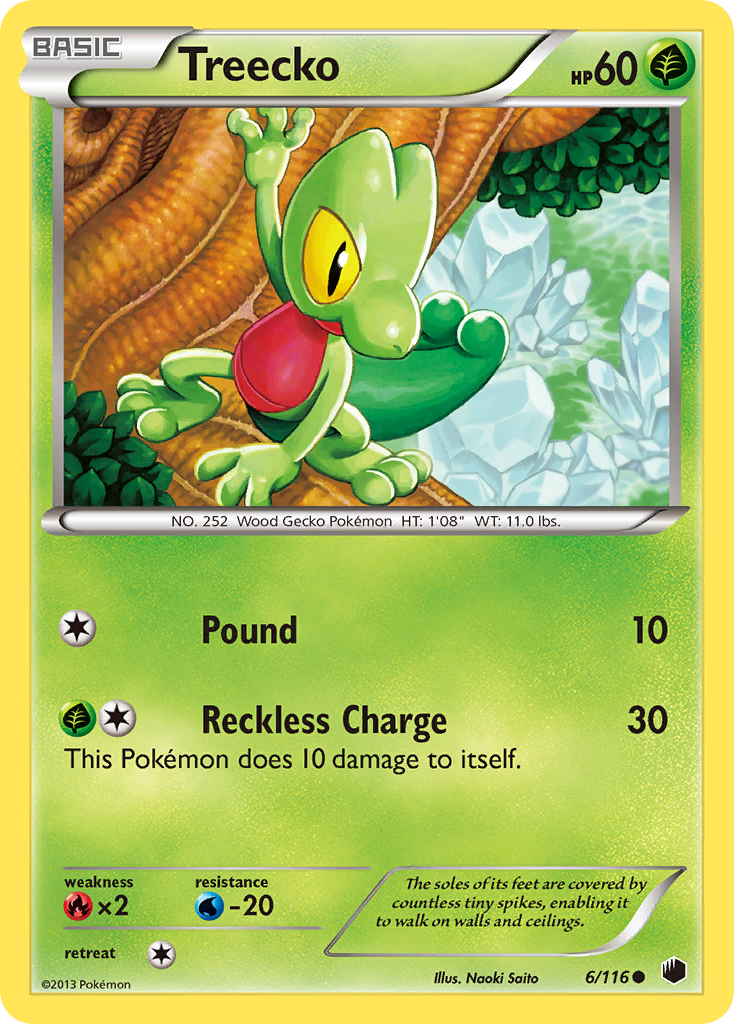 Treecko - Plasma Freeze 6 - Moderately Played