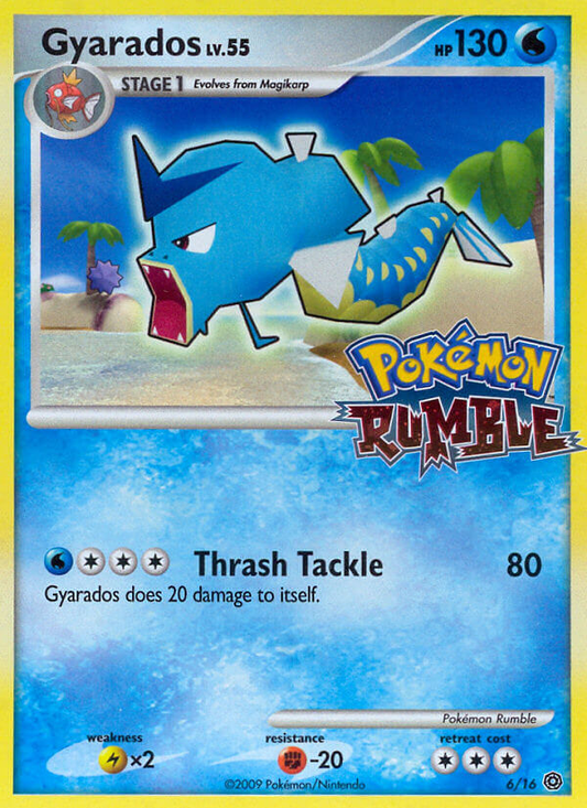 Gyarados - Base Set (Unlimited) 6 (Foil) - Damaged