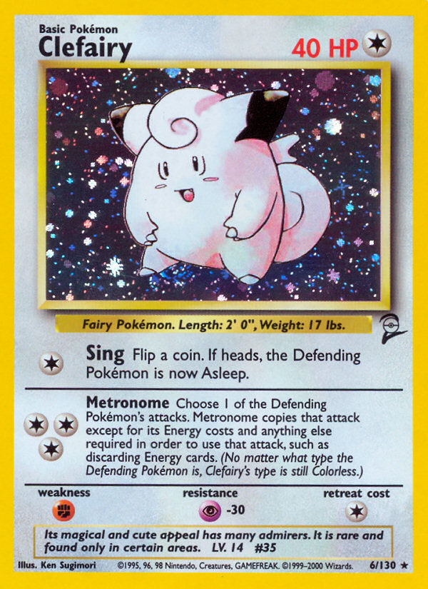 Clefairy - Base Set 2 6 (Foil) - Damaged