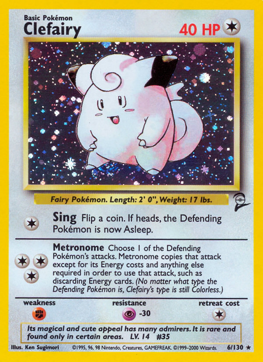 Clefairy - Base Set 2 6 (Foil) - Damaged