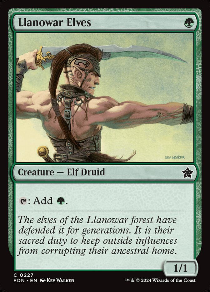 Llanowar Elves - FDN 227