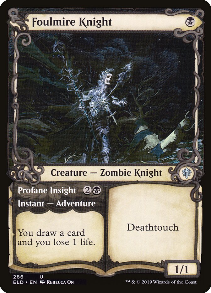 Foulmire Knight (Showcase) - Throne of Eldraine 286