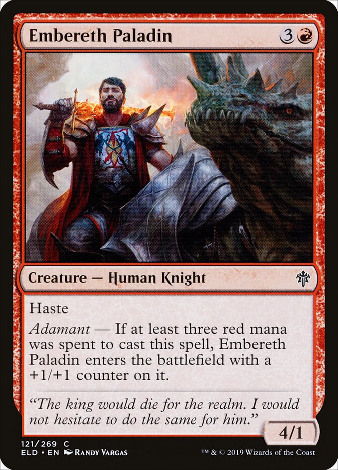 Embereth Paladin - Throne of Eldraine 121 (Foil)