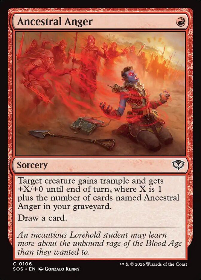 Ancestral Anger - Secrets of Strixhaven 106 (Foil)