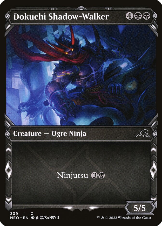 Dokuchi Shadow-Walker (Showcase) - Kamigawa: Neon Dynasty 339 (Foil)