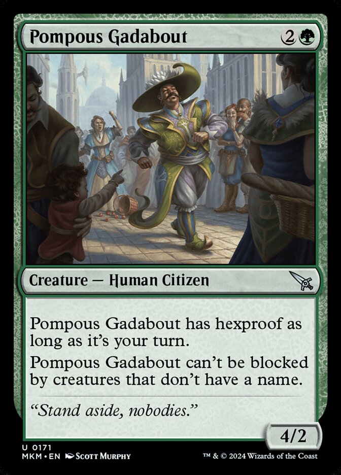 Pompous Gadabout - Murders at Karlov Manor 171 (Foil)
