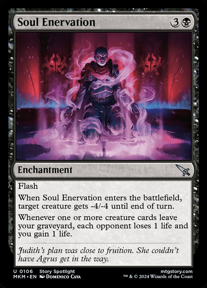 Soul Enervation - Murders at Karlov Manor 106 (Foil)