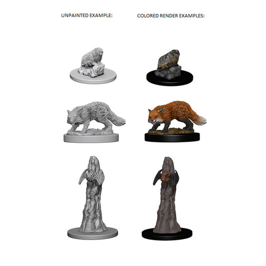 Pathfinder Battles Deep Cuts Miniatures: Unpainted Minis - Familiars