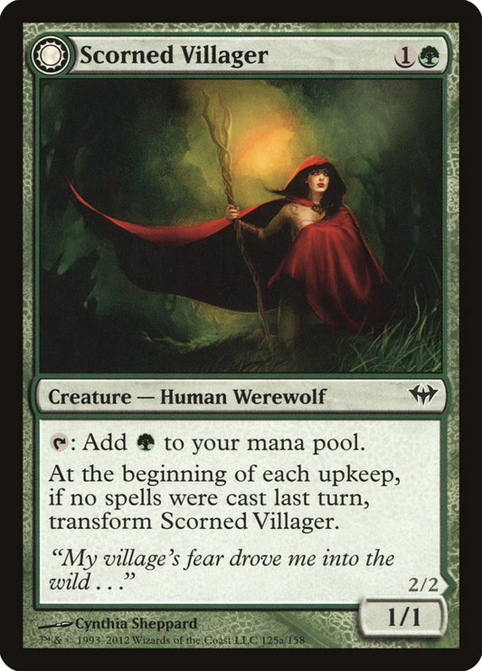 Scorned Villager // Moonscarred Werewolf - DKA 125  (Foil)