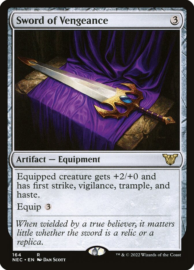 Sword of Vengeance - Neon Dynasty Commander 164