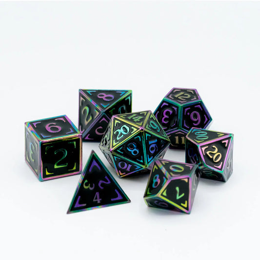 7pc RPG Set - Reticle Zenith Dark Matter - Die Hard Dice