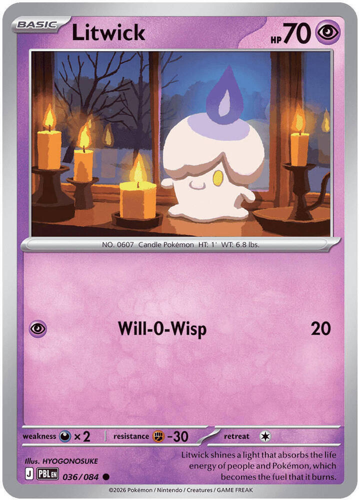 Litwick - Pitch Black 036/084 - Near Mint
