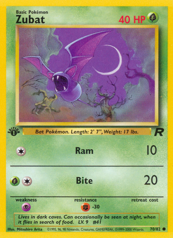 Zubat - Team Rocket 70 - Moderately Played