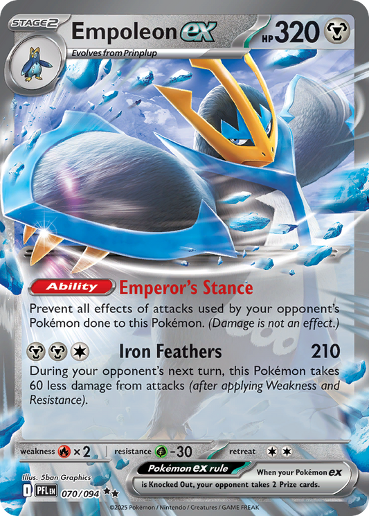Empoleon ex - Phantasmal Flames 070/094 (Foil) - Near Mint