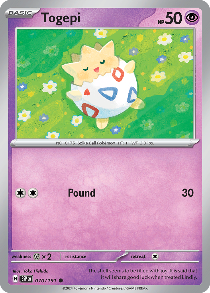 Togepi - Surging Sparks 070/191 - Near Mint