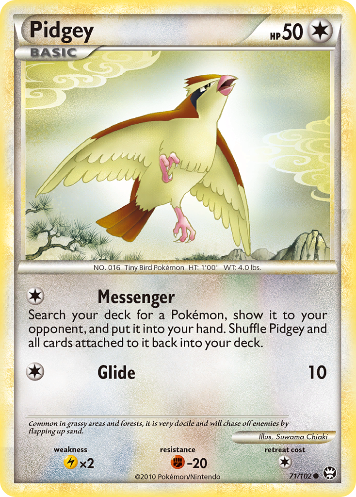 Pidgey - Triumphant 71 (Foil) - Lightly Played
