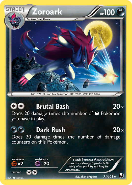 Zoroark - Dark Explorers 71  - Near Mint