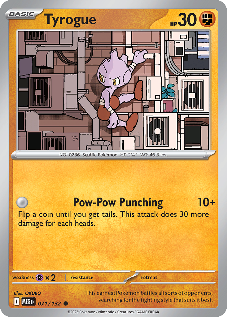 Tyrogue - Mega Evolution 071/132 - Near Mint