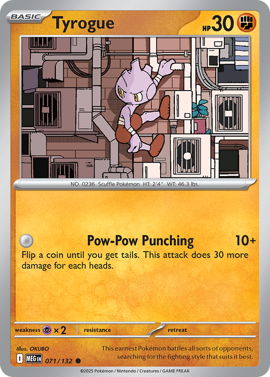 Tyrogue - Mega Evolution 071/132 - Near Mint