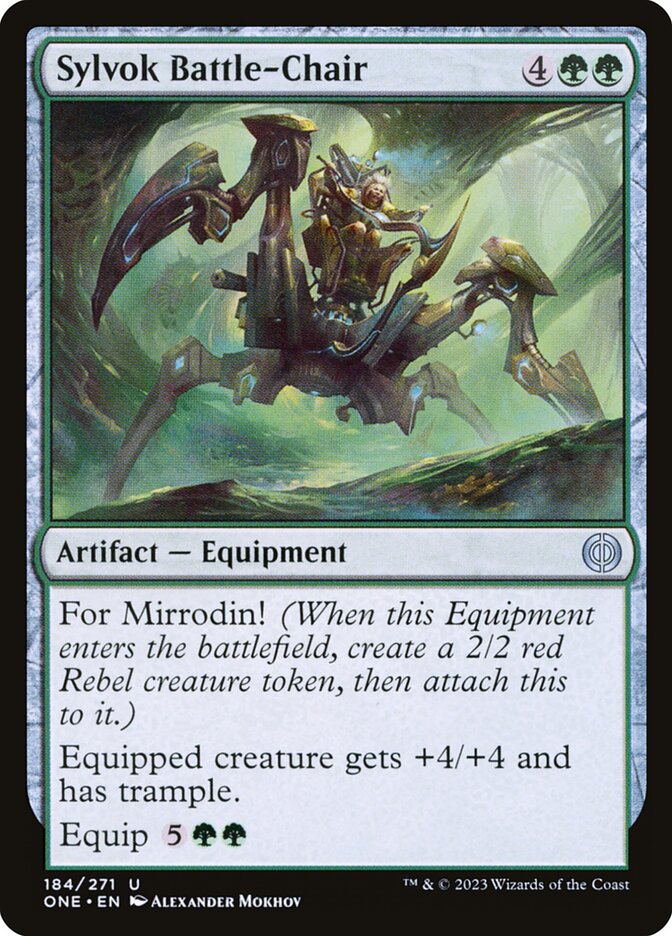 Sylvok Battle-Chair - Phyrexia: All Will Be One 184