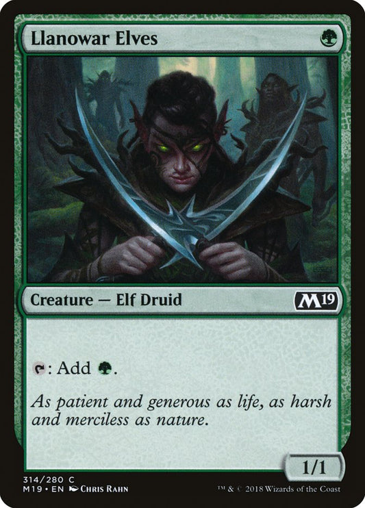 Llanowar Elves - M19 314