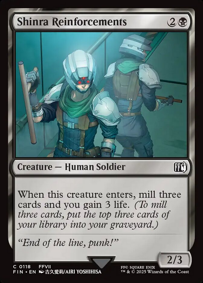Shinra Reinforcements - FINAL FANTASY 118 (Foil)