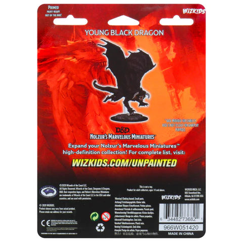 D&D Nolzur's Marvelous Miniatures: Young Black Dragon #73682