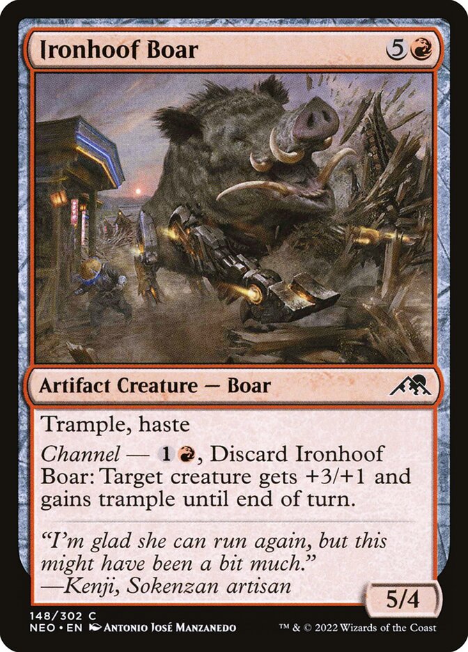Ironhoof Boar - Kamigawa: Neon Dynasty 148
