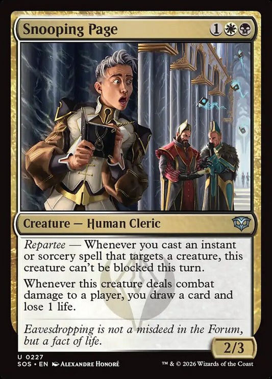 Snooping Page - Secrets of Strixhaven 227