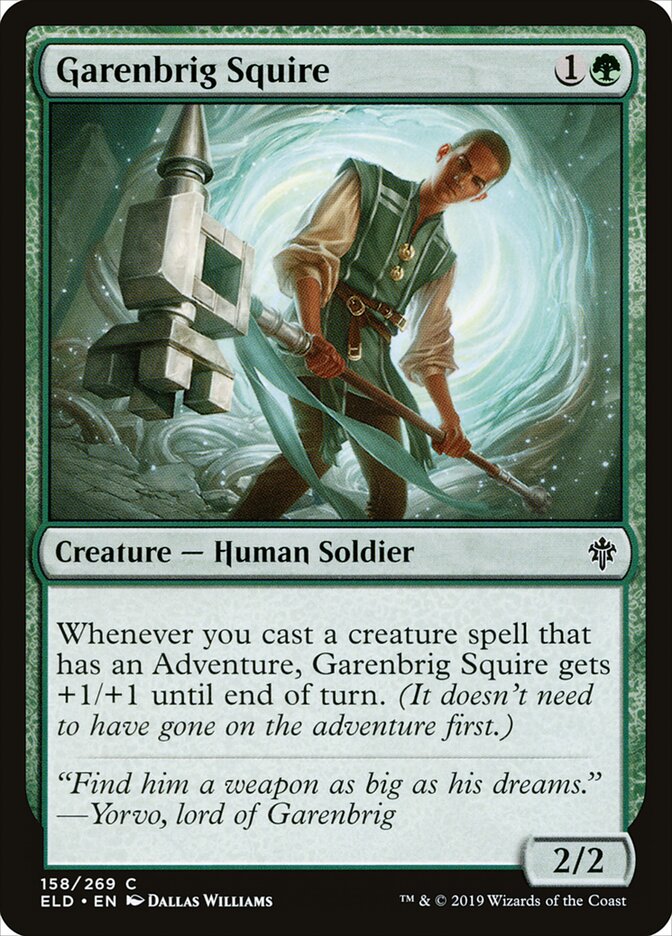 Garenbrig Squire - Throne of Eldraine 158 (Foil)